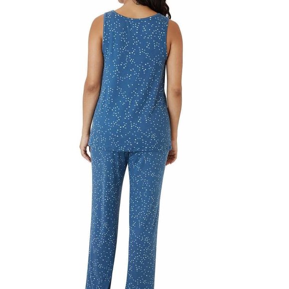 NWoT Eddie Bauer Women's 2 Piece Sleepwear Lounge Set Blue Size M $60 ZZ036 - Picture 3 of 3